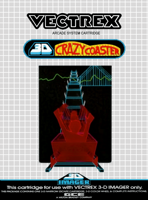 3D Crazy Coaster box art for Vectrex